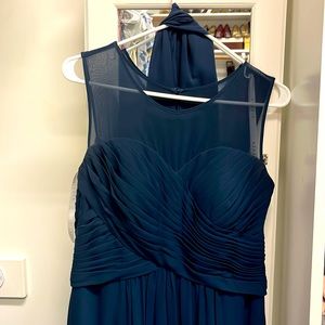 Azazie navy bridesmaid/wedding party dress.
